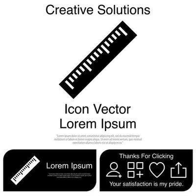 Ruler Icon Vector EPS 10