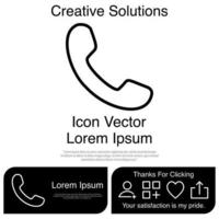 Telephone Icon Vector EPS 10