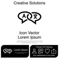 Translate Icon Vector EPS 10