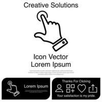 Finger Touch or Touch Screen Gestures on the Phone Icon Vector EPS 10