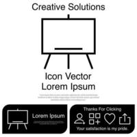Presentation Board Icon Vector EPS 10