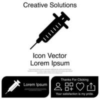 Syringe Icon Vector EPS 10