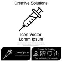 Syringe Icon Vector EPS 10