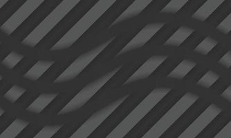 Abstract black wave with diagonal gray stripes pattern background. vector