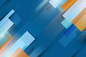 Abstract blue and orange gradient geometric background. Vector. vector