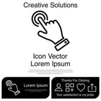 Finger Touch or Touch Screen Gestures on the Phone Icon Vector EPS 10