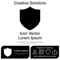 escudo, icono, vector, eps, 10 vector