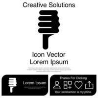 Thumbs Down Icon Vector EPS 10