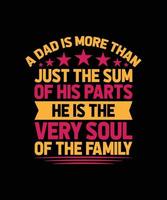 BEST DAD T-SHIRT DESIGN vector