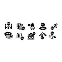 tax icons vector design