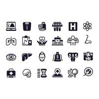 healthcare icons vector design