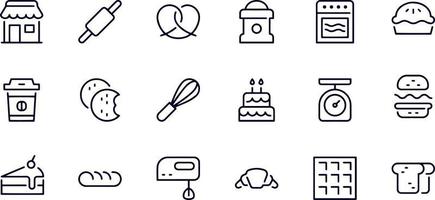 bakery icons vector design