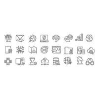 information technology icons vector design