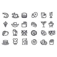 food icons vector design