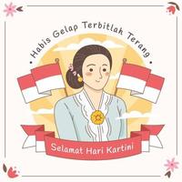 selamat hari kartini vector