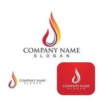 Fire Logo Template  Flame Symbol  Icon Vector