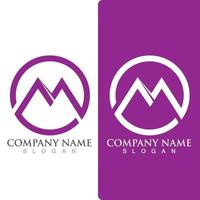 M Letter Logo Template vector