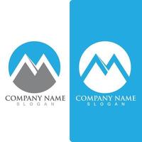 M Letter Logo Template vector