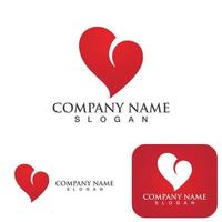 Love logo Vector illustration design