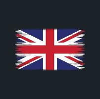 United Kingdom Flag Brush Strokes. Natonal Flag vector