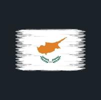 Cyprus Flag Brush Strokes. National Flag vector