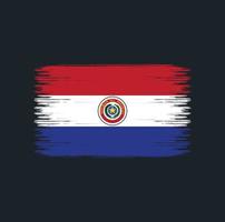 Paraguay Flag Brush Strokes. Natonal Flag vector