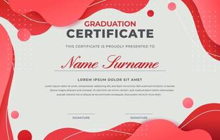 Graduation Certificate Background Template vector