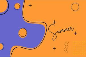 retro theme background for summer design vector