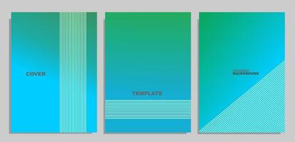 set of modern book cover designs on gradient background. templates suitable for report books, annuals, brochures, flyers vector