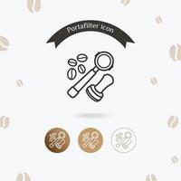 Portafilter icon design vector