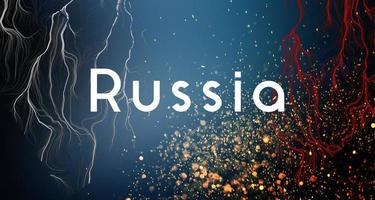 fondo de rusia con bandera rusa de color foto