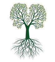 Green Tree. Vector Illustration.