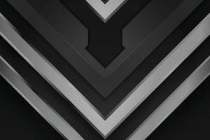 capa de superposición de fondo negro y gris 3d abstracto vectorial. diseño gráfico futurista moderno. vector