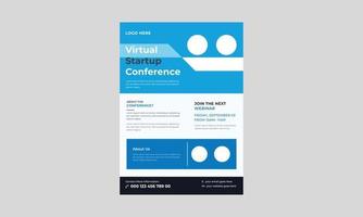 Live webinar invite template, Ecommerce sales marketing live webinar banner invitation, Business Conference live webinar flyer. vector