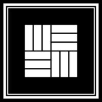 Woven logo. Simple design with white logo on black background vector