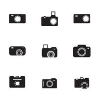 Camera Icon Set. Photography icons set. Security Camera Icon. photo and video icon. multimedia icon set Flat line vector icons