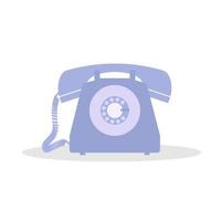 telefono viejo. teléfonos de uso común alrededor de los años cincuenta vector