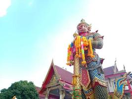 Giant at Chuk Che Temple, a popular place in Buddhism photo