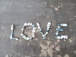 amor de piedra en el día de san valentín foto