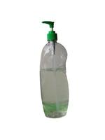 bomba de tapa verde botella de líquido para lavar platos foto