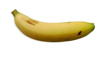 Single yellow banana photo