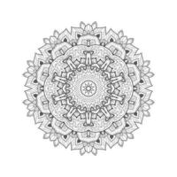 hermoso vector de mandala de arte de línea para el diseño