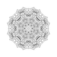 hermoso vector de mandala de arte de línea para el diseño