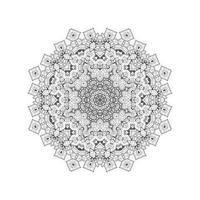 beautiful line art mandala vector