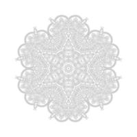 vector de mandala de arte lineal para diseño