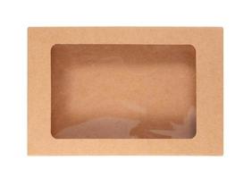 brown carton box isolated over white background photo