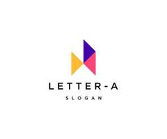 Letter A logo icon design template vector