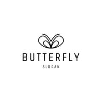 Butterfly logo icon design template vector