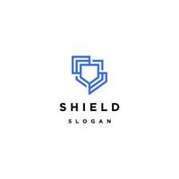 Shield logo icon design template vector