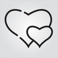 Isolated Hearts Outline Icon Unlimited Scalable Vector Graphics